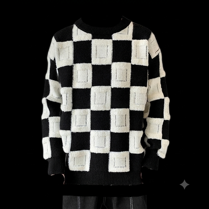 Custom  Men's Sweaters for Autumn Winter Knitted Casual Men's Knitwear with Logo Decoration