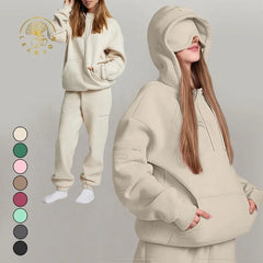 Boxy Embroidered Sudaderas Con Capucha Clothing Manufacturer Eye Mask Style Custom Sublimation Oversized 500gsm Unisex Hoodie