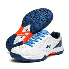 New Men's Professional Badminton Shoes Anti-Slip Breathable PU Upper Train Men Women Pickleball Shoes and Tennis Shoes