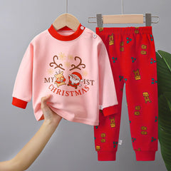 Children's Clothes Boys and Girls Cotton Cartoon Printed Underwear Suits Baby Home Wholesale