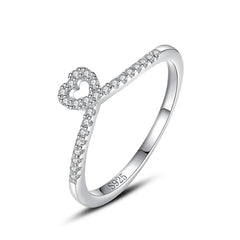 Plata De Ley 925 Water Proof Platinum Women Jewellery 925 Silver Jewelry Rings