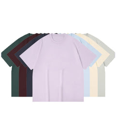 Custom Pure Cotton Workwear T-Shirt Short Sleeve Loose Logo Printing for Summer Catering Enterprises Group Culture Advertising