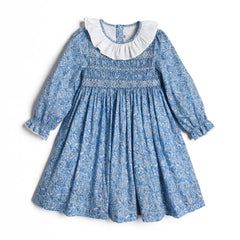 Ready to Ship Wholesale Kids Dress Frocks Hand Smocked Children Clothing Smock Toddler Girls Clothes Baby Girl Dresses