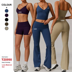 Custom High Quality Environmentally Friendly Sustainable Yoga Wear Women Sportswear Gym Running Workout Clothes Fitness Yoga Set