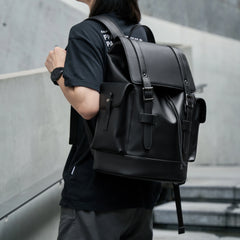 Luxury Eco-Friendly PU Leather Backpack Bags for Men's Anti-Theft Laptop Backpack Bags