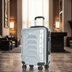 Wholesale Unisex ABS PC Lightweight Fashionable Anti-Theft Travel Luggage Trolley Case Durable 4-Wheel Double Zipper Business