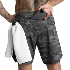 US Size S-2xl Men Soft Quick Dry Mens Athletic Shorts  Polyester Athletic Shorts Sustainable Fitness Shorts