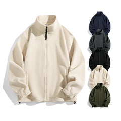 Fleece Jacket Streetwear Unisex Zip up Sherpa Soft Shell Polar Fleeced Fall Jackets with Custom Embroidery Logo Warm Jacket