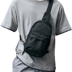 Newest No Logo Pure Waterproof Chest Bag Travel Siger Shoulder Bag School Chest Sling Bag for Women Men