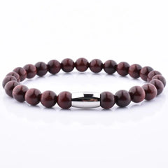 Promotional Blood Wingceltis Sandal Wood Bead Logo Spacer Charm Round Wood Bead Bracelet