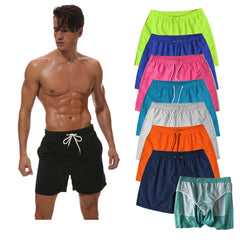 Hot Selling Men's Summer Swim Shorts Quick Dry Polyester Beach Shorts Elastic Waist Jogging Running Casual Cotton Cargo Style