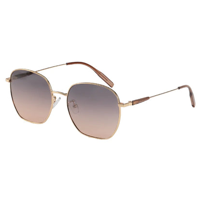 MCROONS Polygon Retro sunglasses - brown pink gradient variant
